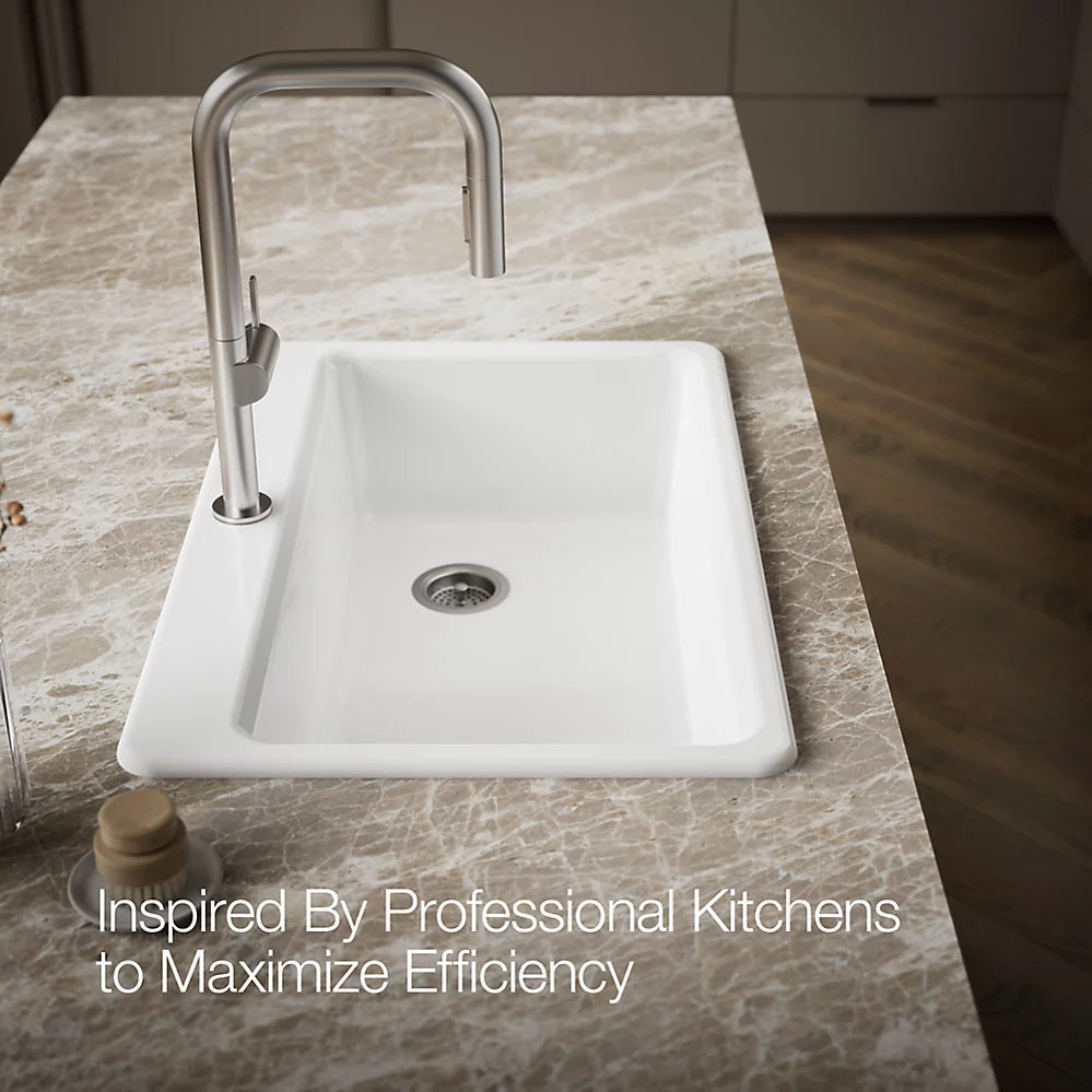 Kohler Riverby® 33" top-mount single-bowl kitchen sink