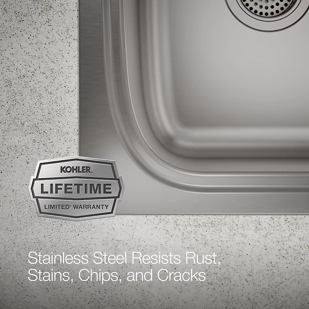 Kohler All-In-One 33" top-/undermount double-bowl kitchen sink