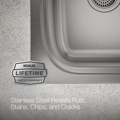 Kohler All-In-One 33" top-/undermount double-bowl kitchen sink