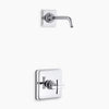 Kohler Rite-Temp® shower trim kit with cross handle, without showerhead