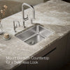 Kohler Undertone® 23" undermount single-bowl kitchen sink
