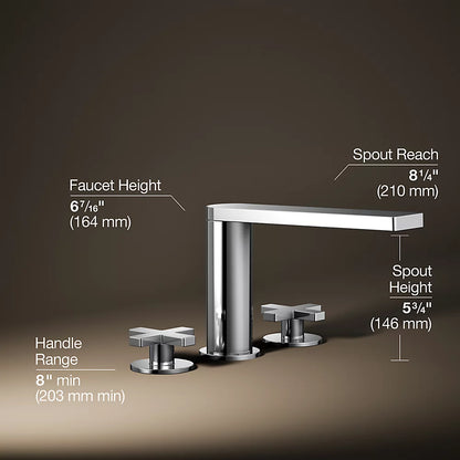 Kohler Deck-mount bath faucet with cross handles