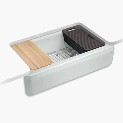 Kohler 35-3/4" undermount single-bowl farmhouse workstation kitchen sink