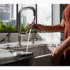 Kohler Touchless pull-down kitchen sink faucet with two-function sprayhead