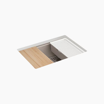 Kohler 27" undermount single-bowl workstation kitchen sink