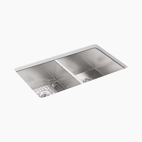 Kohler 33" top-/undermount double-bowl kitchen sink