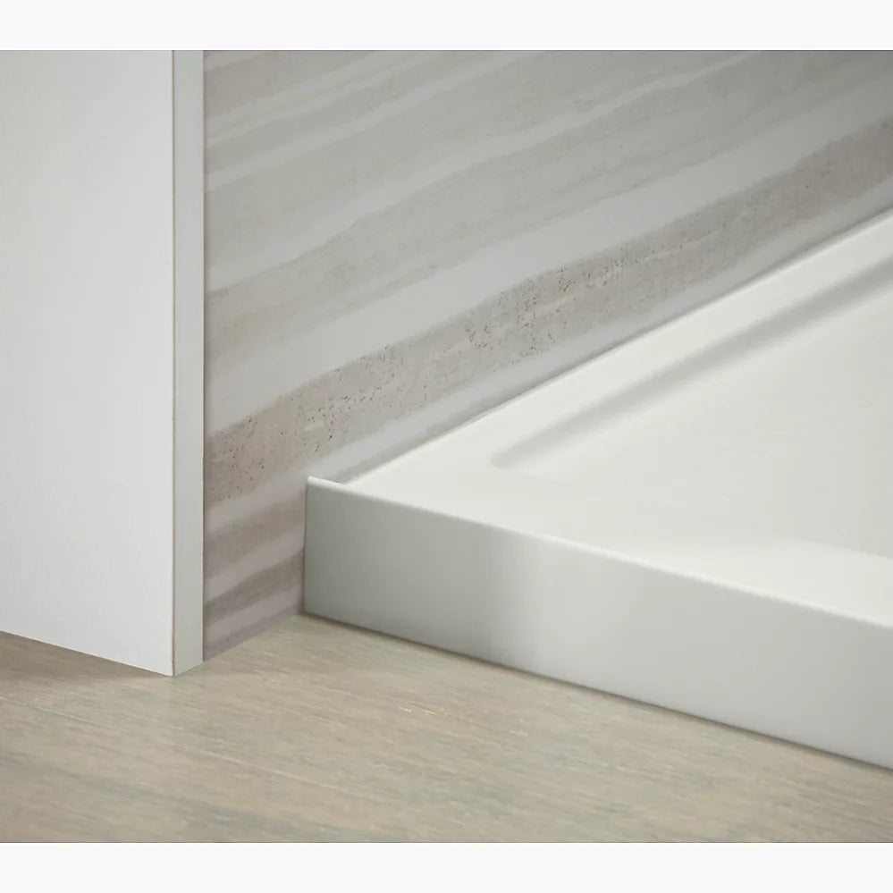 Kohler Rely® 60" x 32" alcove shower base, right drain