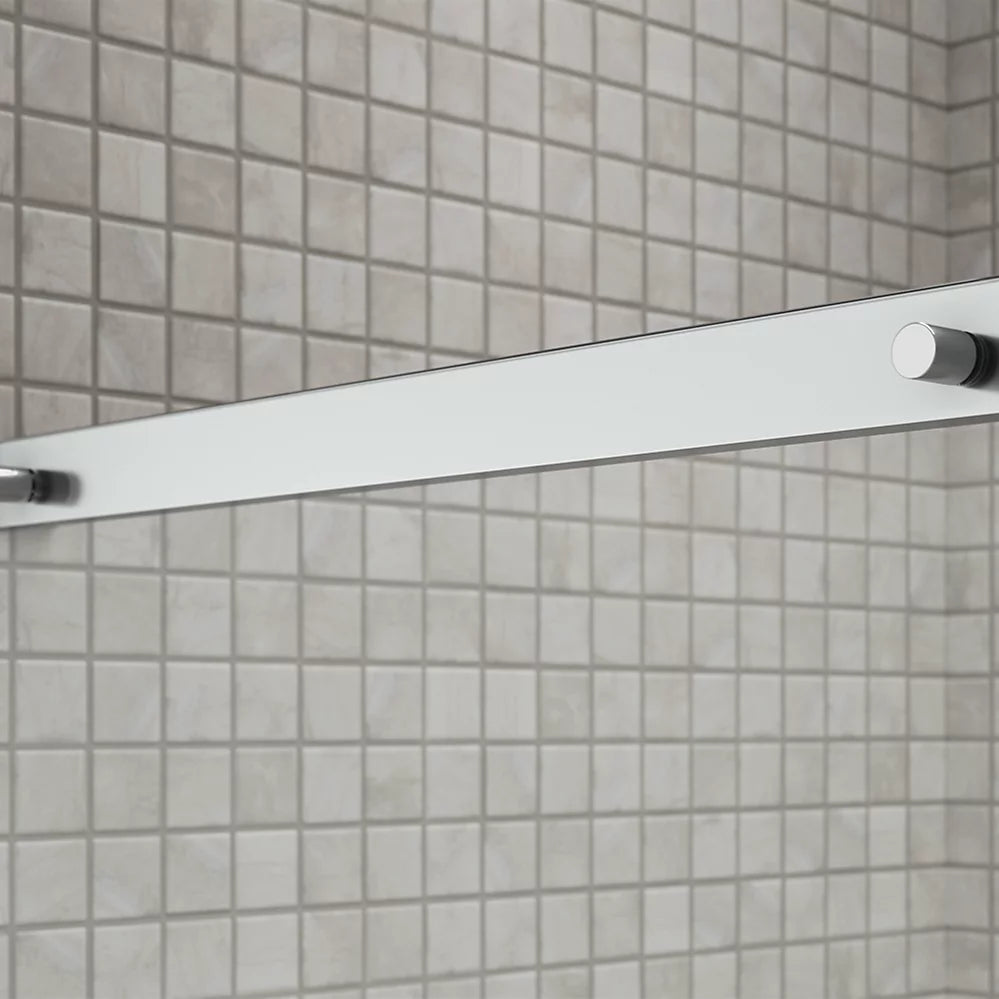 Kohler Sliding shower door, 75-1/2" H x 44-1/4 - 47-5/8" W, with heavy 5/16" thick Crystal Clear glass