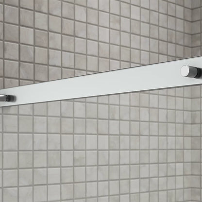 Kohler Sliding shower door, 75-1/2" H x 44-1/4 - 47-5/8" W, with heavy 5/16" thick Crystal Clear glass