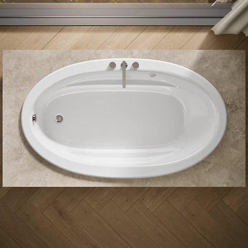 Kohler Sunward Heated Bubblemassage Air Bath 72 x 42-Inch Drop-In Bathtub