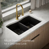 Kohler Kennon® 33" top-/undermount double-bowl kitchen sink