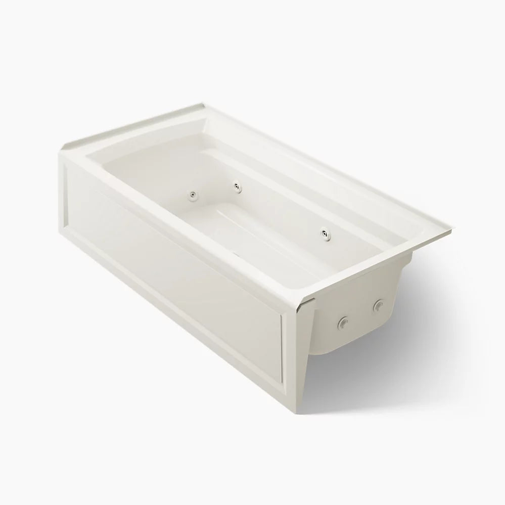 Kohler Archer Whirlpool Bath Right Drain 72 x 36-Inch Alcove Bathtub