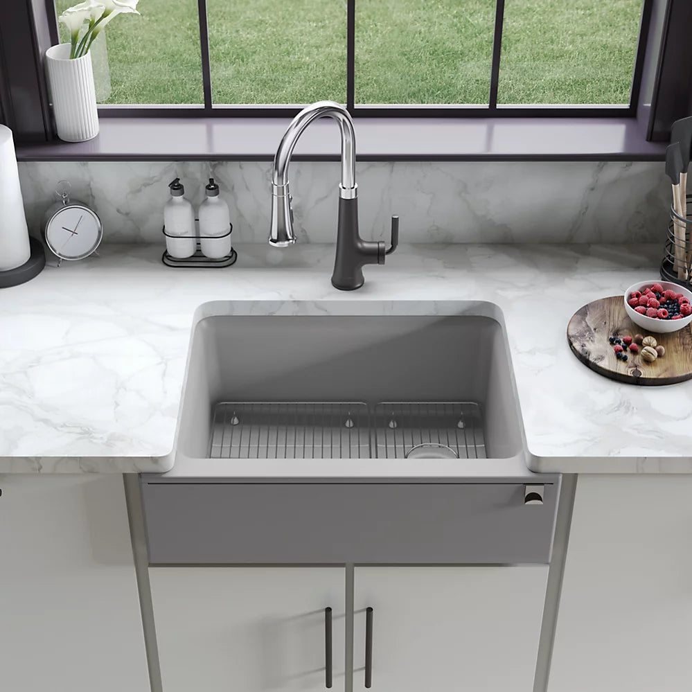 Kohler 29-11/16" undermount single-bowl farmhouse kitchen sink
