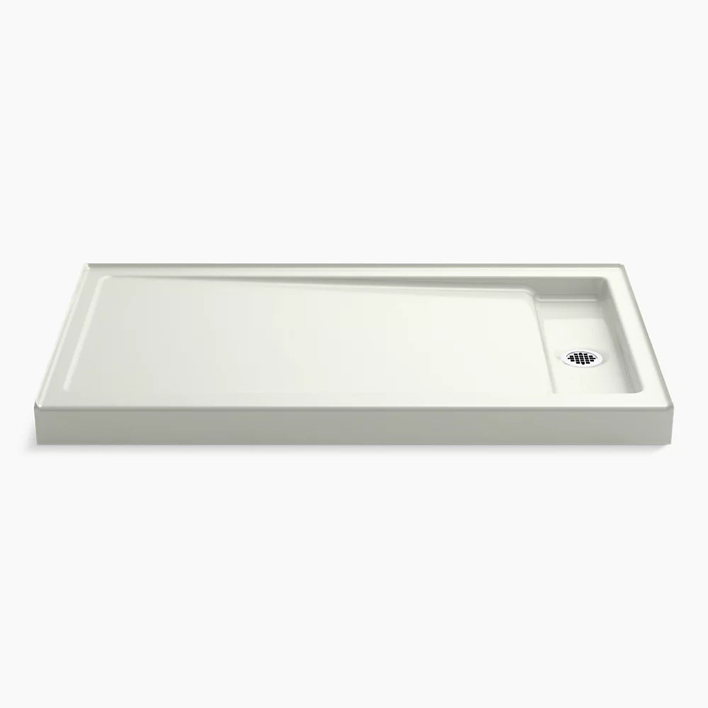 Kohler 60" x 34" alcove shower base, right offset drain