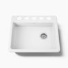 Kohler Riverby® 25" undermount single-bowl kitchen sink