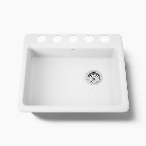 Kohler Riverby® 25" undermount single-bowl kitchen sink