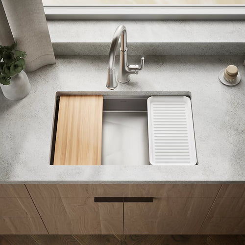 Kohler Strive® 29" undermount single-bowl workstation kitchen sink