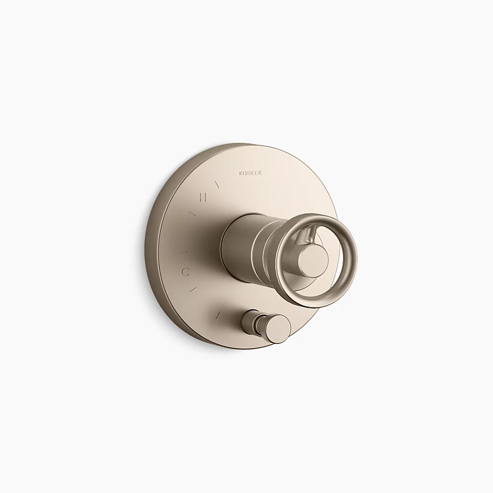 Kohler Rite-Temp® valve trim with Industrial handle and diverter
