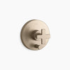 Kohler Rite-Temp® valve trim with push-button diverter and cross handle
