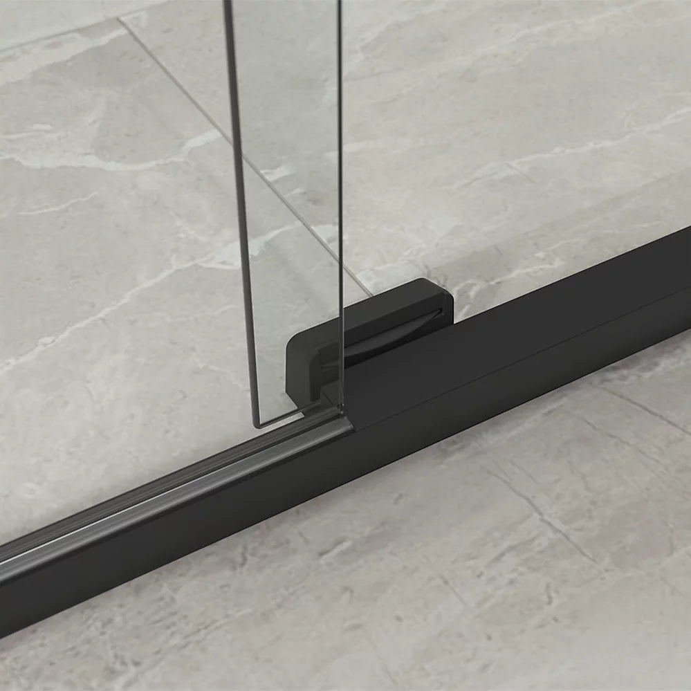 Kohler Sliding shower door, 75-1/2" H x 44-1/4 - 47-5/8" W, with heavy 5/16" thick Crystal Clear glass