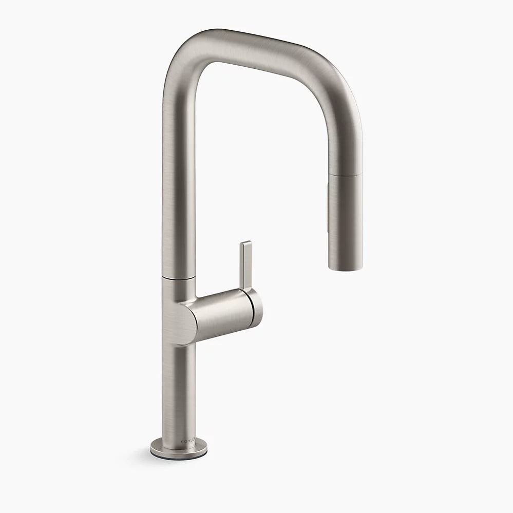 Kohler Touchless pull-down kitchen sink faucet with two-function sprayhead
