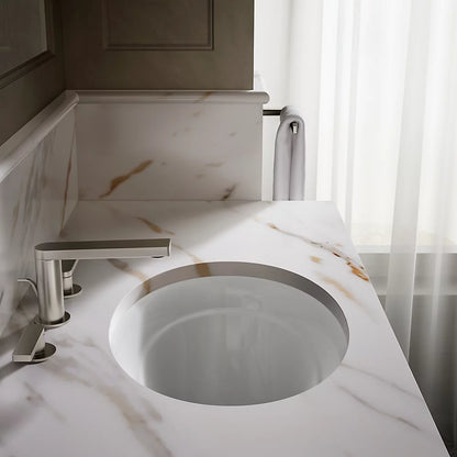 Kohler 20-3/4" oval undermount bathroom sink, no overflow