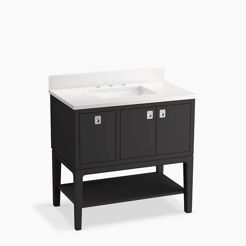 Kohler Seagrove By Studio Mcgee Cabinet and Quartz Top 36-Inch Single-Sink Bathroom Vanity