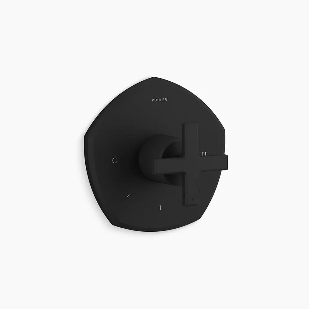 Kohler MasterShower® temperature control valve trim with cross handle