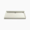 Kohler 48" x 36" alcove shower base, rear center drain