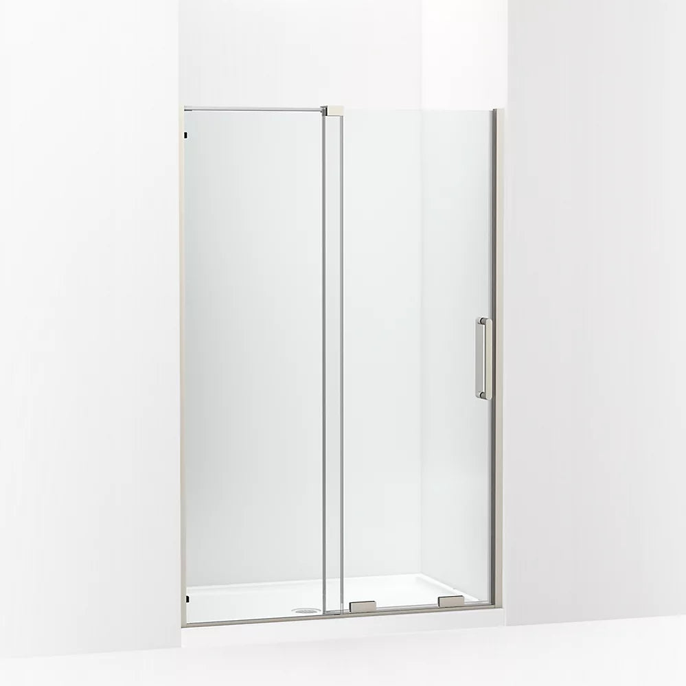 Kohler Sliding shower door, 71-3/4" H x 43-3/4 - 47-3/4" W, with 5/16" thick Crystal Clear glass