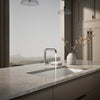 Kohler Pull-out kitchen sink faucet with three-function sprayhead