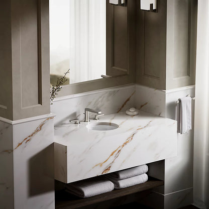 Kohler 13-1/4" round drop-in/undermount bathroom sink, no overflow