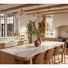 Kohler Two-hole bridge kitchen sink faucet with side sprayer