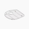 Kohler Stainless steel sink rack, 16-3/8" x 16-5/16" for left-hand bowl of K-6498 Iron/Tones® Smart Divide® kitchen sink