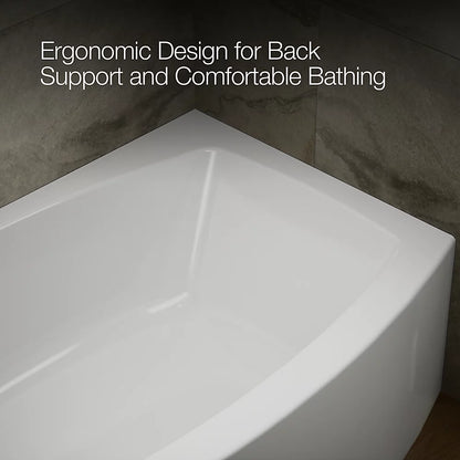 Kohler Expanse Alcove bath, left drain