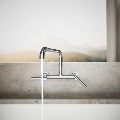 Kohler Two-hole wall-mount bridge kitchen sink faucet