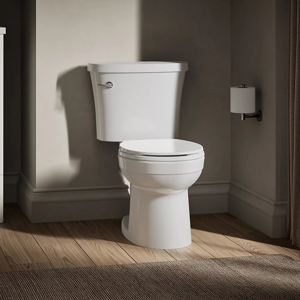 Kohler Two-piece round-front toilet, 1.28 gpf