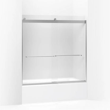 Kohler Levity 56-5 -59-5 W 59-3 H Bypass Bath Door With 1 -thick Crystal Clear Glass 5/8-Inch Tub Door
