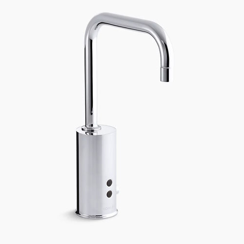 Kohler 0.5 gpm shelf-back commercial lavatory faucet with grid drain and lever handles