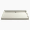 Kohler 60" x 42" alcove shower base, rear center drain