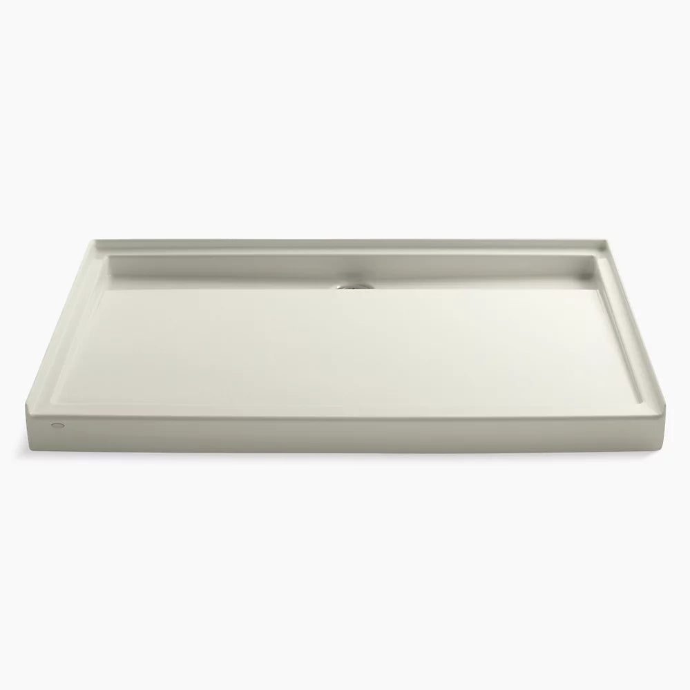 Kohler 60" x 42" alcove shower base, rear center drain