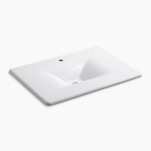 Kohler 31" Enameled cast iron vanity top with integrated rectangular sink