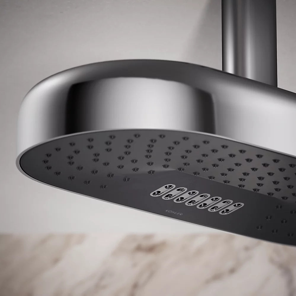 Kohler Oblong 18" two-function rainhead, 2.5 gpm