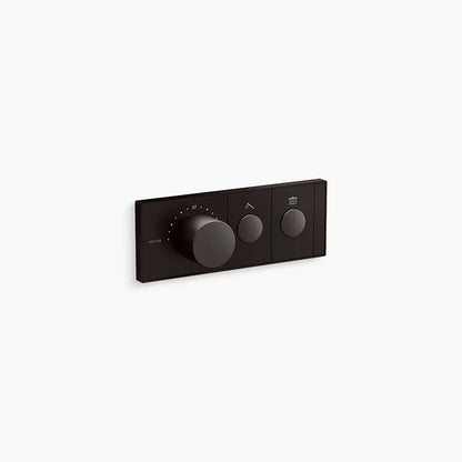 Kohler Two-outlet recessed mechanical thermostatic valve control
