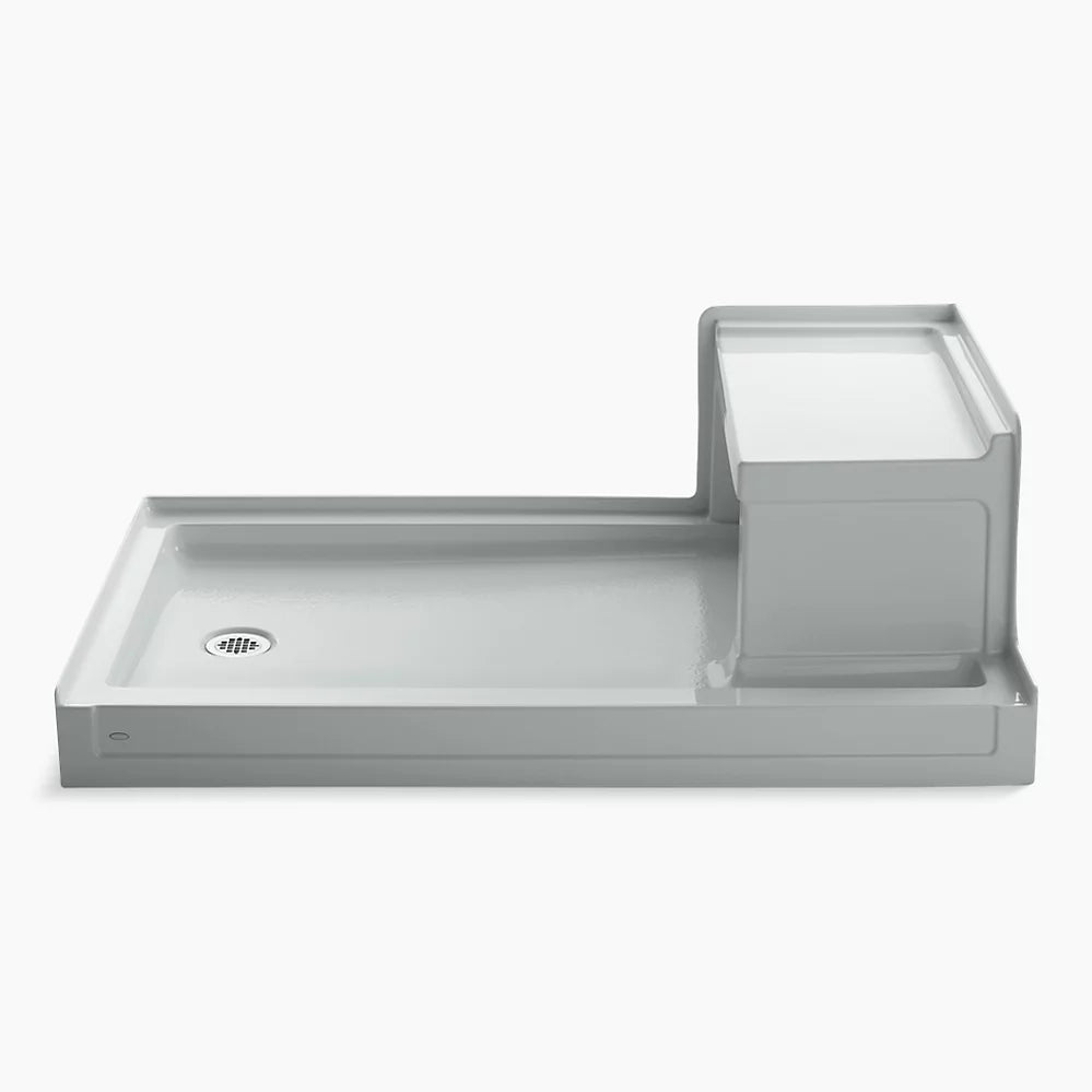 Kohler 60" x 36" alcove shower base, left drain