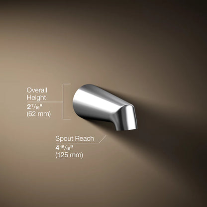 Kohler 4-7/8" non-diverter bath spout