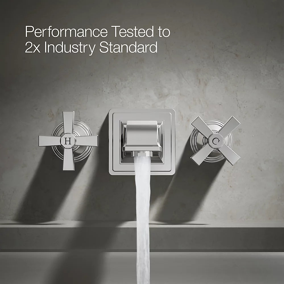 Kohler Deck-mount bath faucet handle trim with Cross design