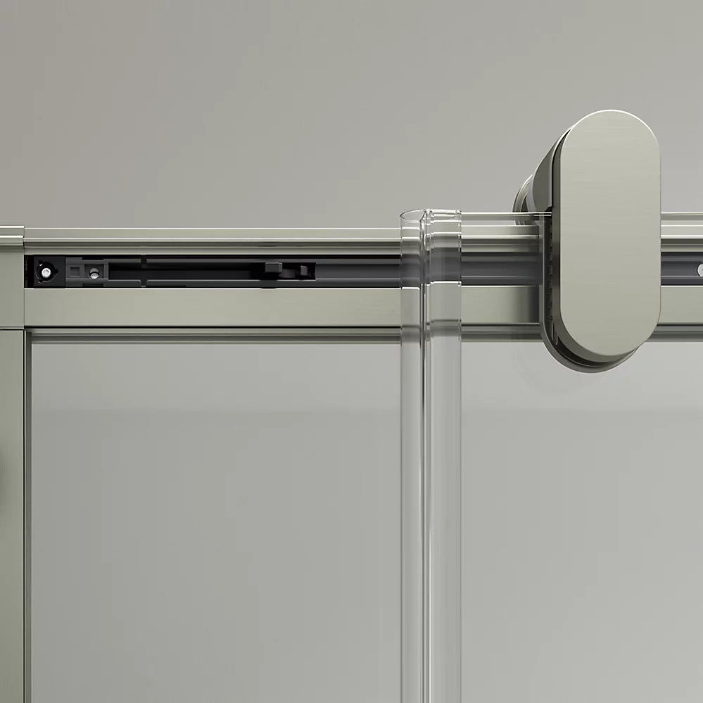 Kohler 77" H sliding shower door with 3/8"-thick glass
