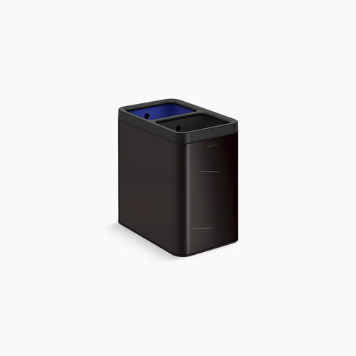 Kohler 22-liter dual-compartment open-top trash can