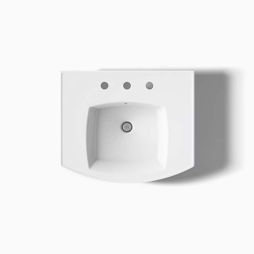 Kohler 23-3/4" rectangular pedestal bathroom sink